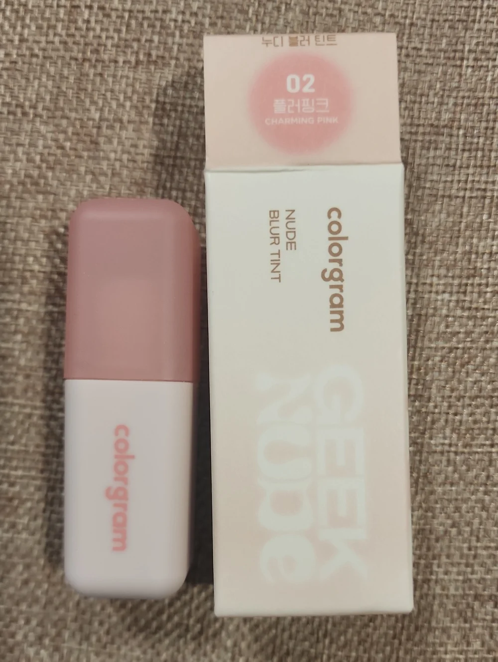 Colorgram Nude Blur Tint 02 Charming Pink — Sheer Pink Lip Tint